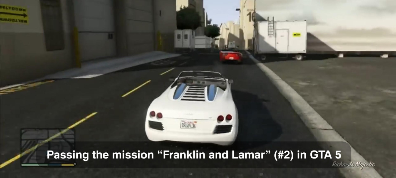Passing the mission “Franklin and Lamar” (#2) in GTA 5
